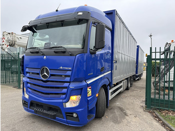 משאית תיבה, משאית מנוף Mercedes-Benz Actros 2645 6x2 105m³ JUMBO + RETARDER + KRAN PALFINGER PK 19.001 SLD (4x) + RADIO - *FULL AIR* - FRIGO - EURO 6 - SAF AXLES - BELGIAN TRUCK: תמונה 3