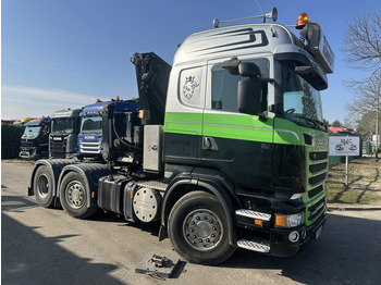 משאית מנוף Scania R500 V8 6x2 + KRAN MKG HLK 231 HP (23tm) - 4x HYDR - RADIO - RETARDER - MANUAL - LIFT + STEERING AXLE: תמונה 2