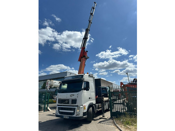 משאית צד נופל/ שטוחה, משאית מנוף Volvo FH 500 6X2 PRITSCHE + KRAN PALFINGER PK50002 E 5x - RETARDER - PLATFORM 6m20 - TWISTLOCKS 20' - 561.000km - EURO 5: תמונה 5