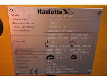 מעלית מספריים Haulotte Compact 8N Valid inspection, *Guarantee! 8m Workin: תמונה 3