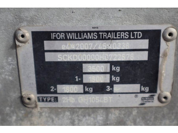 קרון נגרר למכונית Ifor Williams WILLIAM 2HB 2 Axel Trailer, 2.856 kg Capacity, Inc: תמונה 5