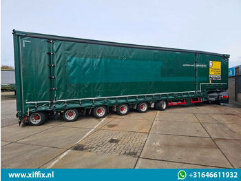 סמיטריילר עם מטען נמוך Meusburger 6-ass. Semi dieplader met elektrische huifopbouw / 3x naloop gestuurd: תמונה 5
