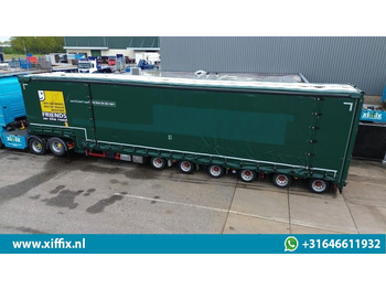 סמיטריילר עם מטען נמוך Meusburger 6-ass. Semi dieplader met elektrische huifopbouw / 3x naloop gestuurd: תמונה 2