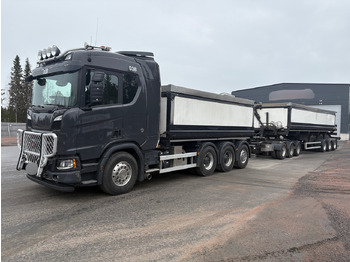 משאית צד נופל/ שטוחה SCANIA R