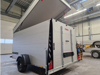 נגרר לאופנוע ALUBOXX Deckelanhänger GTB 1500 VT3 Ultra Low 301x151x153cm LED black deal Modell 2025: תמונה 5