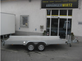 קרון נגרר בהובלה אוטומטית Anssems Transporter AMT 2500 407x180x18cm Aluboden Alurampen Seilwinde 2500kg online: תמונה 3