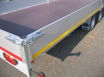 קרון נגרר צד נופל/ שטוח Hochlader 606x220x30cm Lfh: 63cm 13" niedrig Fahrwerk (XXXL) 3500kg Online Aktion: תמונה 2