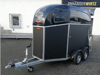 קרון נגרר לסוסים Pferdeanhänger Böckmann DUO Esprit silver black Haube schwarz 2400kg Modell 2024: תמונה 2