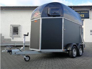 קרון נגרר לסוסים Pferdeanhänger Böckmann DUO Esprit silver black Haube schwarz 2400kg Modell 2024: תמונה 3