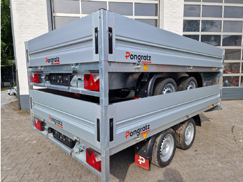 קרון נגרר צד נופל/ שטוח Pongratz Pritschenhochlader PHL 3100/17 T-AL-S 310x170x36cm 13" (M) 2000kg: תמונה 3