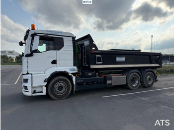 הַחכָּרָה  Hook lift MAN TGS 26.510 with crane flatbed and gravel flatbed Hook lift MAN TGS 26.510 with crane flatbed and gravel flatbed: תמונה 2