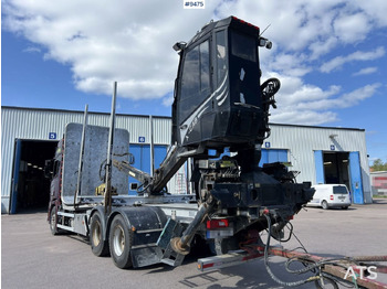 משאית עץ Scania R580 Timmerbil med kran och släp, Timmerekipage: תמונה 4