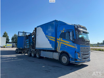 מזהיר, משאית מנוף Volvo FH16 8*4 Bruks wood chipper: תמונה 2
