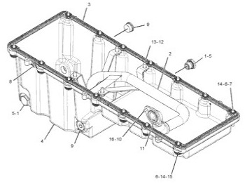 מחבת שמן CATERPILLAR