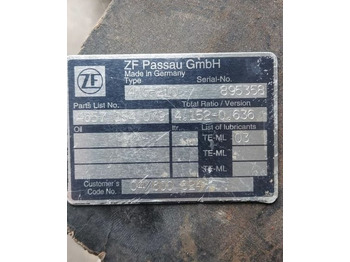 תיבת הילוכים עבור מכונה חקלאית Skrzynia biegów ZF 4WG 4WG-210 Hitachi Case Komatsu: תמונה 2