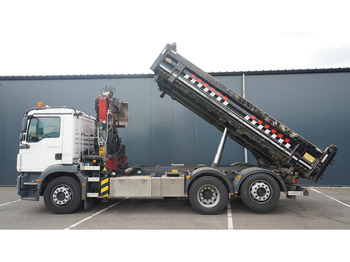 משאית מנוף MAN TGM 26.290 TIPPER WITH HMF 1643 Z2 CRANE: תמונה 4