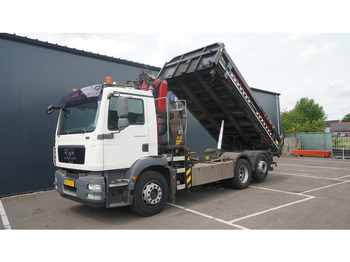 משאית מנוף MAN TGM 26.290 TIPPER WITH HMF 1643 Z2 CRANE: תמונה 5