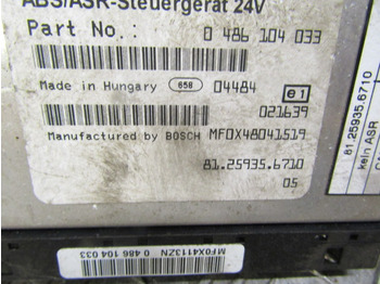 ECU עבור משאית MAN LE 2000 SERIES ABS ECU P/NO 81.25935.6710: תמונה 2 ECU עבור משאית MAN LE 2000 SERIES ABS ECU P/NO 81.25935.6710: תמונה 2