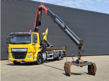 משאית הרמת וו, משאית מנוף DAF CF 330 6x2-4 / PALFINGER CRANE + HOOKLIFT: תמונה 5