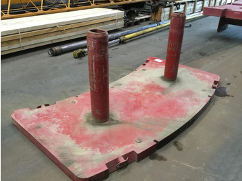 משקל נגד עבור מכונת בנייה Grove GMK 5100 counterweight 3,0 ton: תמונה 2