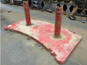 משקל נגד עבור מכונת בנייה Grove GMK 5100 counterweight 3,0 ton: תמונה 3