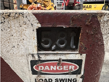 משקל נגד עבור עגורן נייד Krupp KMK 4080 - 5110 - 5120 Counterweight 5,8 ton: תמונה 5