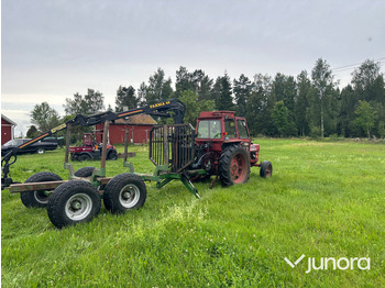 טרקטור חקלאי Volvo Bm 430 med farma skogsvagn: תמונה 5