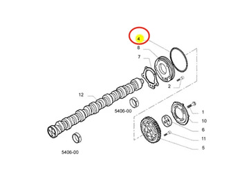 חָדָשׁ חלקי חילוף FPT IVECO Cursor8/9 F2BE0641A F2BE0681A Timing Chain Cover O-ring 17292381 5001857194: תמונה 2