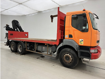 משאית צד נופל/ שטוחה, משאית מנוף Renault Kerax 360 - 6x4: תמונה 3