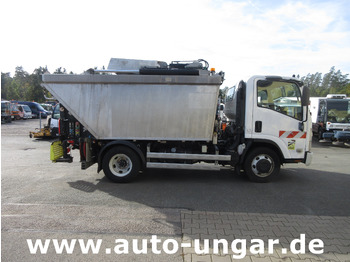 משאית אשפה Isuzu NPR 75 Müllwagen Provence Benne - Faun Lifter Presse Kipper Trittbrett Bj 12: תמונה 2