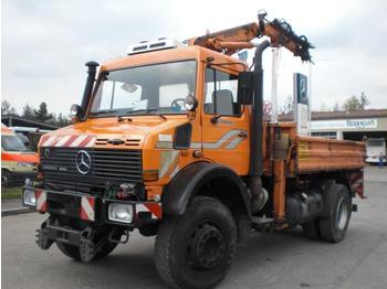 מזהיר Unimog U 2400 TG 437/41 ABS - Klima - Atlas - Kran 60.1: תמונה 1