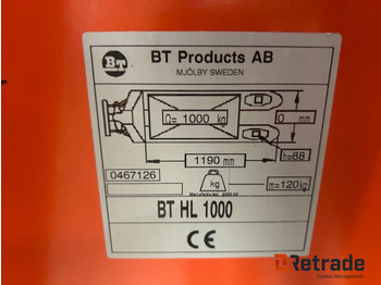 הַחכָּרָה Jekke tralle fra BT HL 1000 Jekke tralle fra BT HL 1000: תמונה 4 הַחכָּרָה Jekke tralle fra BT HL 1000 Jekke tralle fra BT HL 1000: תמונה 4