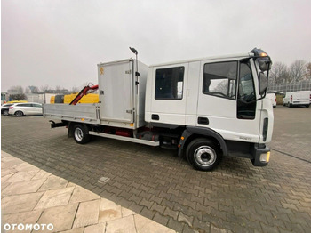 משאית צד נופל/ שטוחה, משאית מנוף Iveco Eurocargo ML80E17 / HDS HMF / 1 Owner / Doka: תמונה 2