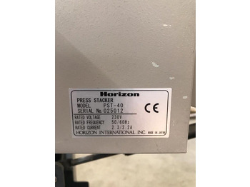 מכונות קיפול Horizon AFC-546 AKT semi-automatic adjustable combination folder with shingle press delivery Horizon PST-40: תמונה 3