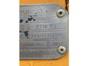 מחפר 2017 Hyundai R25Z-9AK: תמונה 5