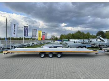 חָדָשׁ קרון נגרר בהובלה אוטומטית GROMEX Gromex laweta aluminiowa | 850x210cm | DMC 3500kg | platforma na 2 auta | 3 osie AL-KO | OŚWIETLENIE LED: תמונה 2