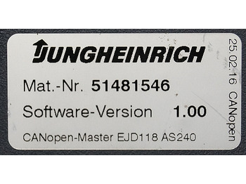 ECU עבור ציוד לטיפול בחומרים Jungheinrich 51206665 | Rij/hef regeling Drive/lift controller AS2409 i S Index : תמונה 3