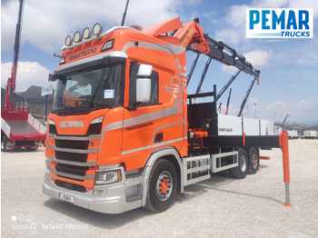 משאית צד נופל/ שטוחה SCANIA R