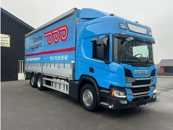 משאית צד נופל/ שטוחה SCANIA P 450