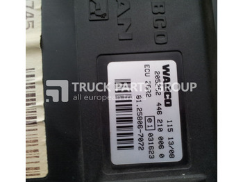 ECU עבור משאית MAN TGA, TGX, ECU central on-board computer ZBR, ZBR2, 81258067072, control unit: תמונה 2