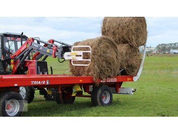 חָדָשׁ קרון נגרר לפלטפורמות חקלאיות Metal-Fach T014/1 Ballentransportanhänger Ballenanhänger Ballenwagen: תמונה 5