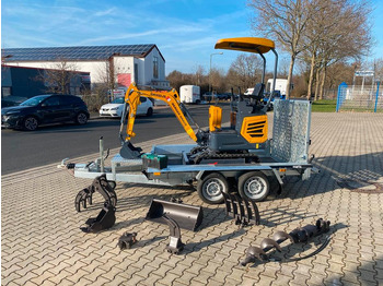 מיני מחפר, קרון נגרר Minibagger BK950JS + Tieflader + Zubehör *INKL.19% MWST*BERGER KRAUS*JOYSTICK*SOFORT!*: תמונה 2