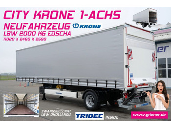 סמיטריילר עם וילונות צד KRONE