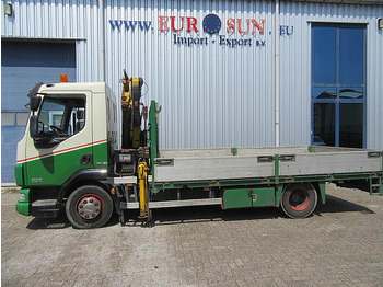 משאית צד נופל/ שטוחה, משאית מנוף DAF DAF FA LF 45.160  & HIAB crane.: תמונה 2