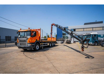משאית צד נופל/ שטוחה SCANIA P 410