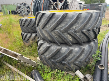 מכונה חקלאית Traktor hjul - dekk Komplett hjulsett Michelin 650/60R38 og 540/60R28: תמונה 4