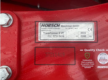 ציוד עיבוד קרקע HORSCH TRANSFORMER6 VF: תמונה 5