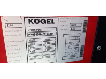 סמיטריילר עם וילונות צד Kögel 3-Achser Tautliener: תמונה 5