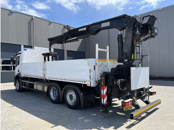 משאית צד נופל/ שטוחה, משאית מנוף Mercedes-Benz ANTOS 2546 6X2 Bouwstoffenauto / Open laadbak vv KRAAN MKG HLK 221-3 met Palletklem: תמונה 5