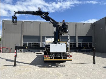 משאית צד נופל/ שטוחה, משאית מנוף Mercedes-Benz ANTOS 2546 6X2 Bouwstoffenauto / Open laadbak vv KRAAN MKG HLK 221-3 met Palletklem: תמונה 4